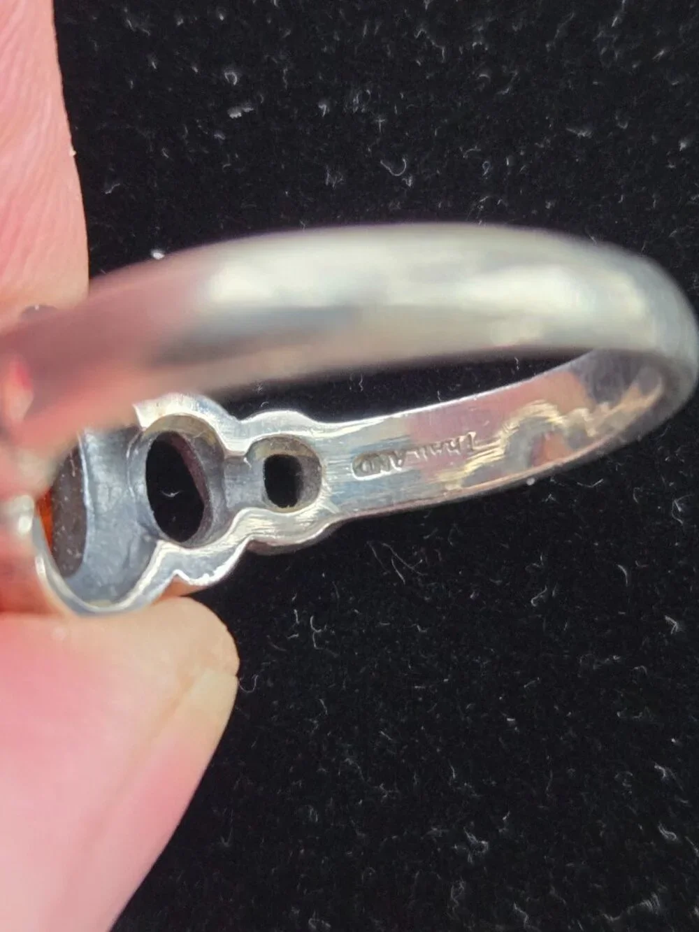 Amber ring in 925 Sterling silver - Picture 4 of 6